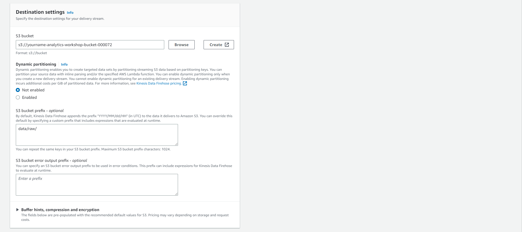 Data Analytics on AWS