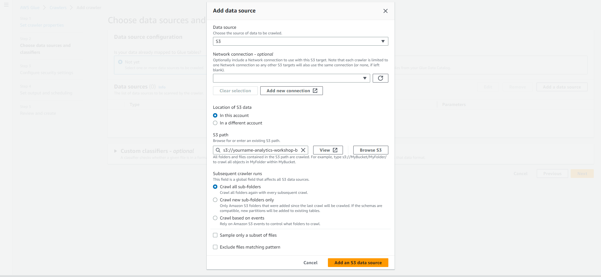 Data Analytics on AWS