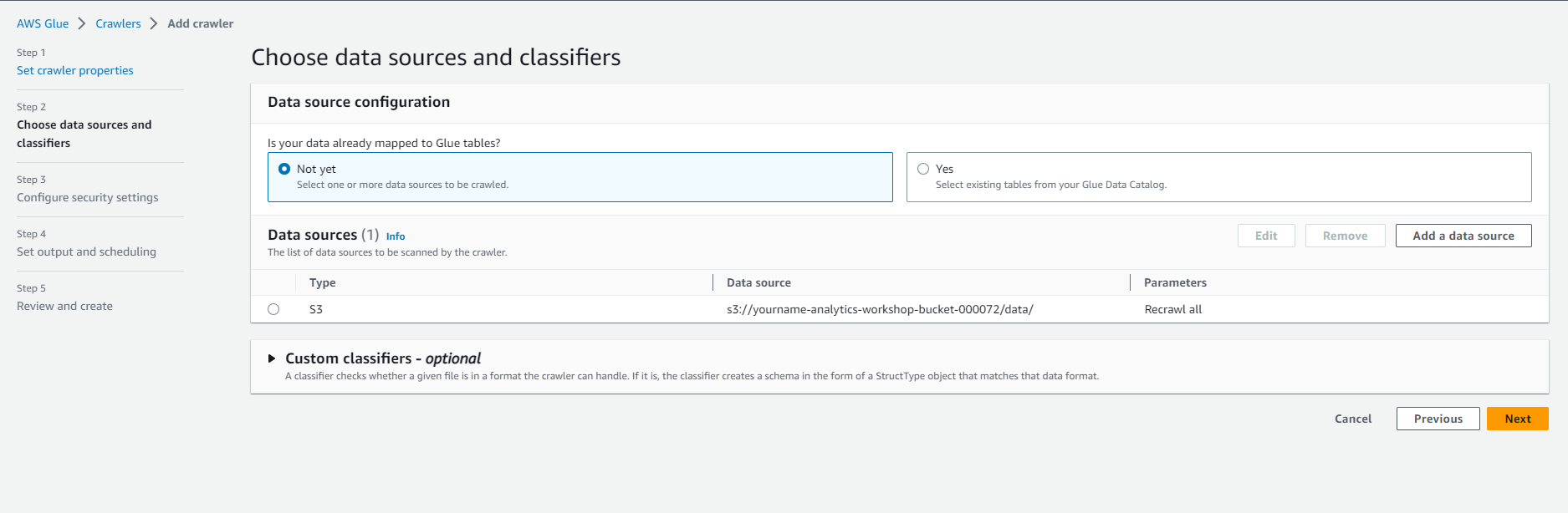 Data Analytics on AWS