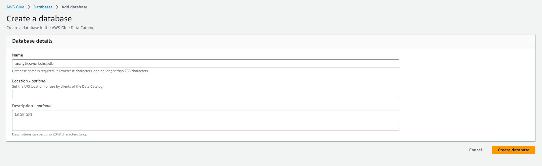 Data Analytics on AWS