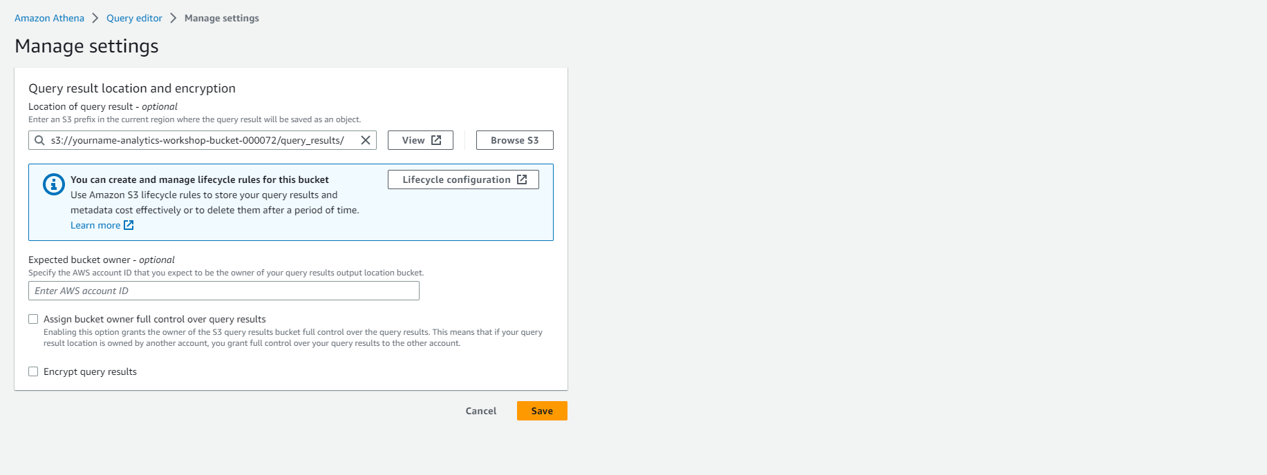 Data Analytics on AWS