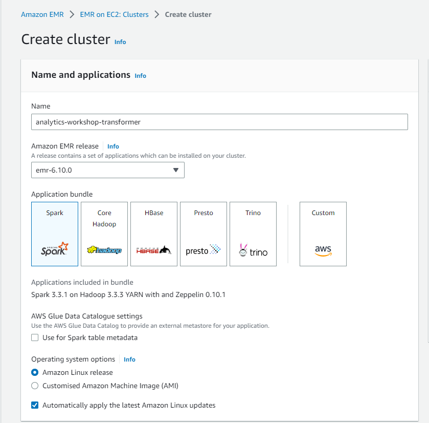 Data Analytics on AWS